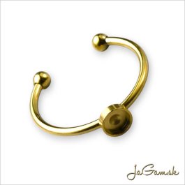 Základ na prsteň s lôžkom CHIRURGICKÁ OCEĽ 4mm, 1ks (CH1813g)